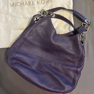 Michael Kors Large Fulton Hobo Purple